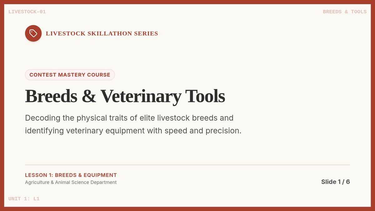 Breeds and Tools Slides