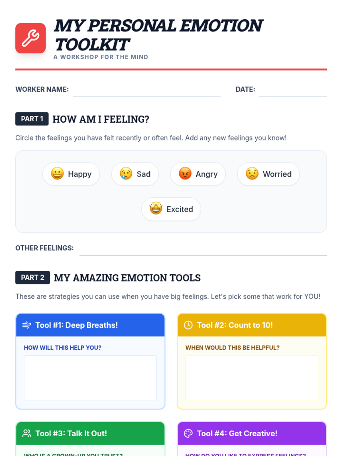 My Emotion Toolkit • Lesson • Lenny Learning