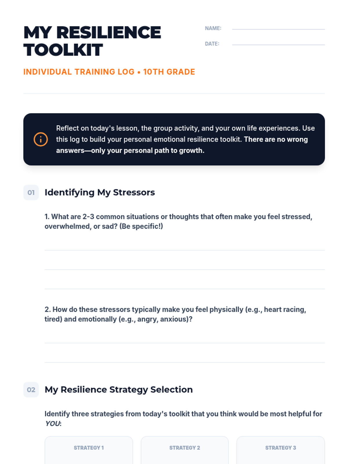 Emotional Resilience Relay • Lesson • Lenny Learning