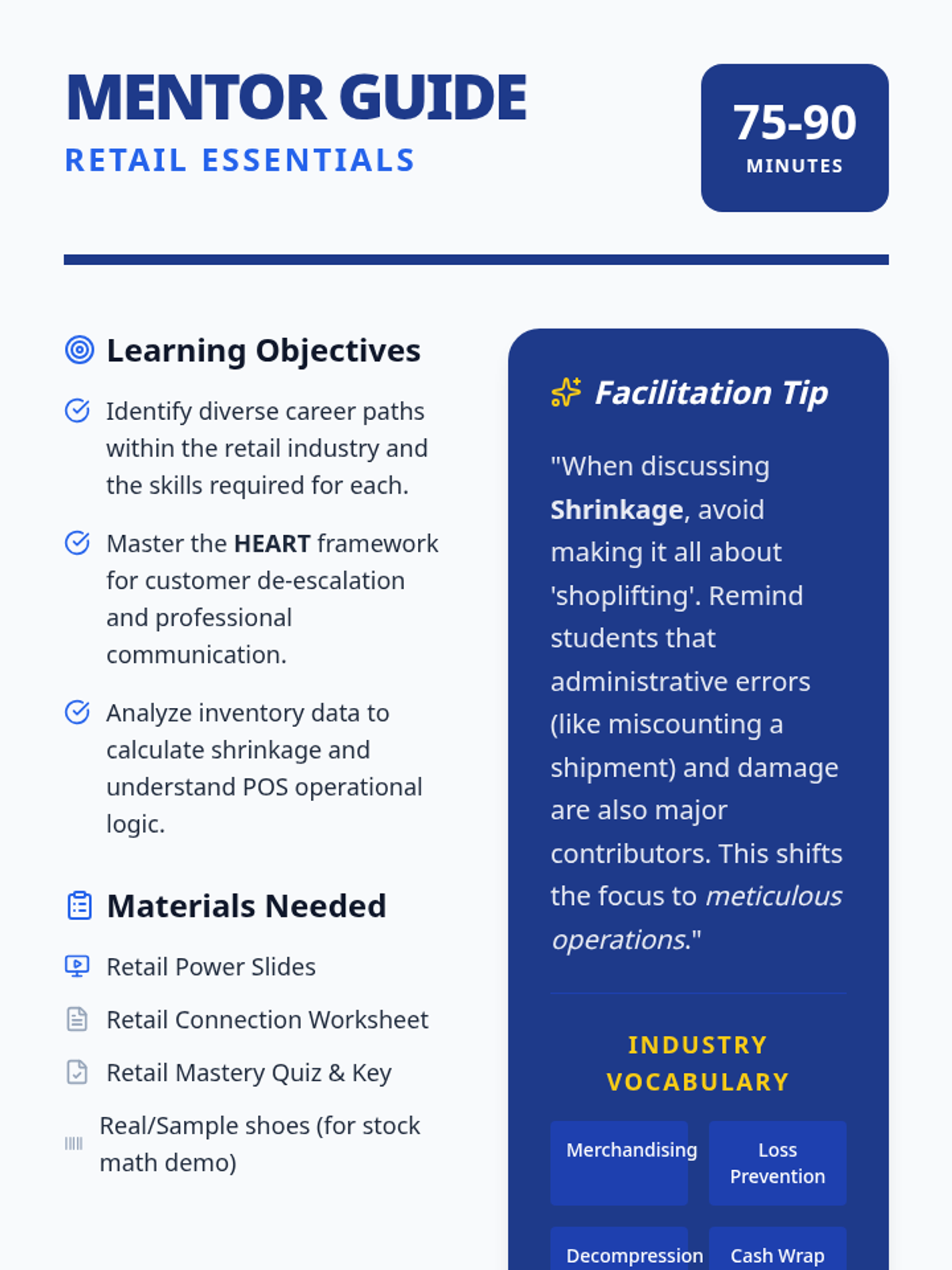 Retail Mentor Guide