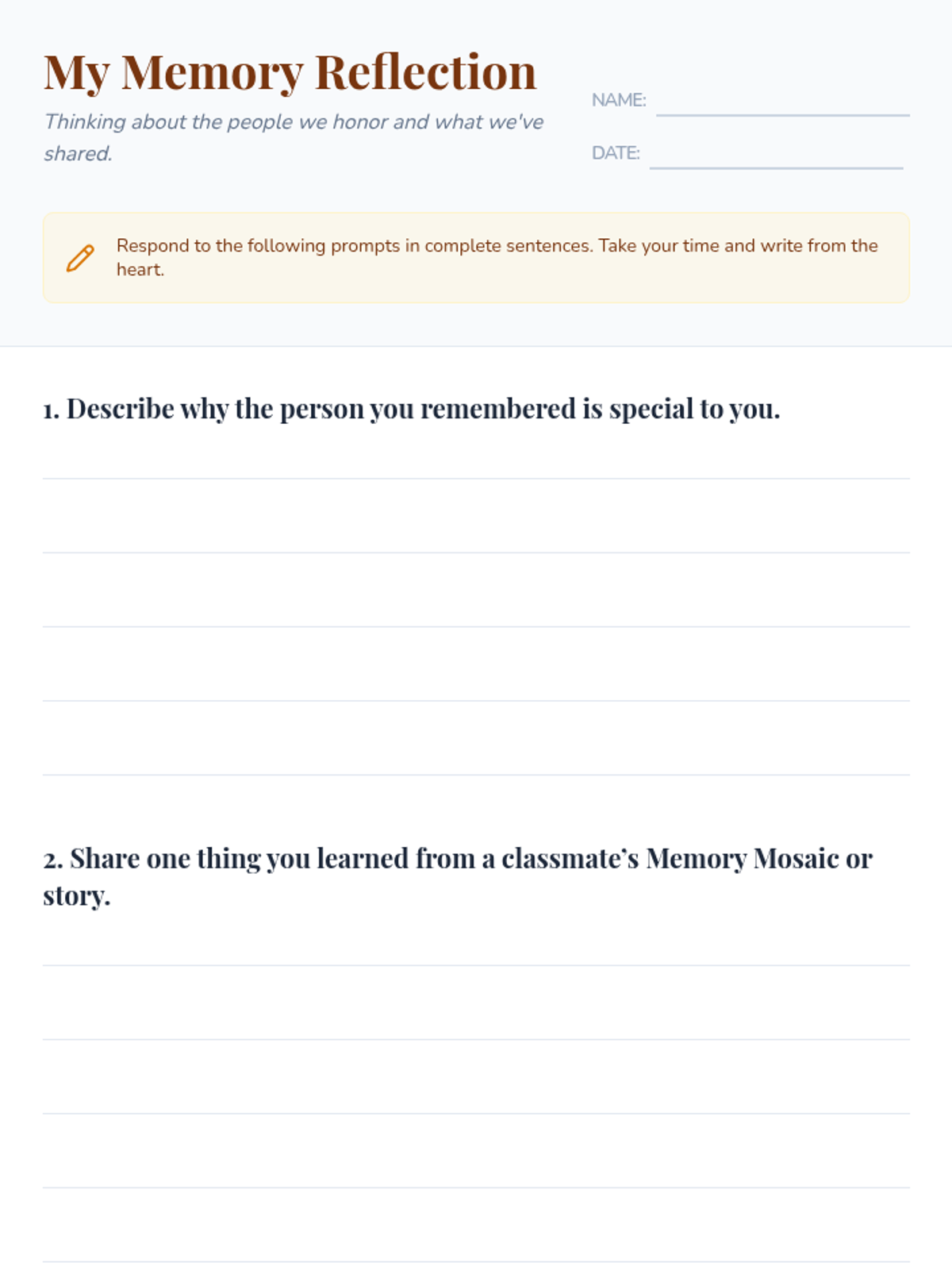 Remembering Sample Questions How Do We Remember • Lesson • Lenny Learning