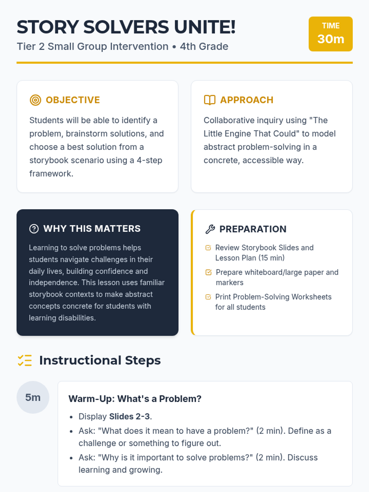Story Solvers Lesson Plan • Material • Lenny.com