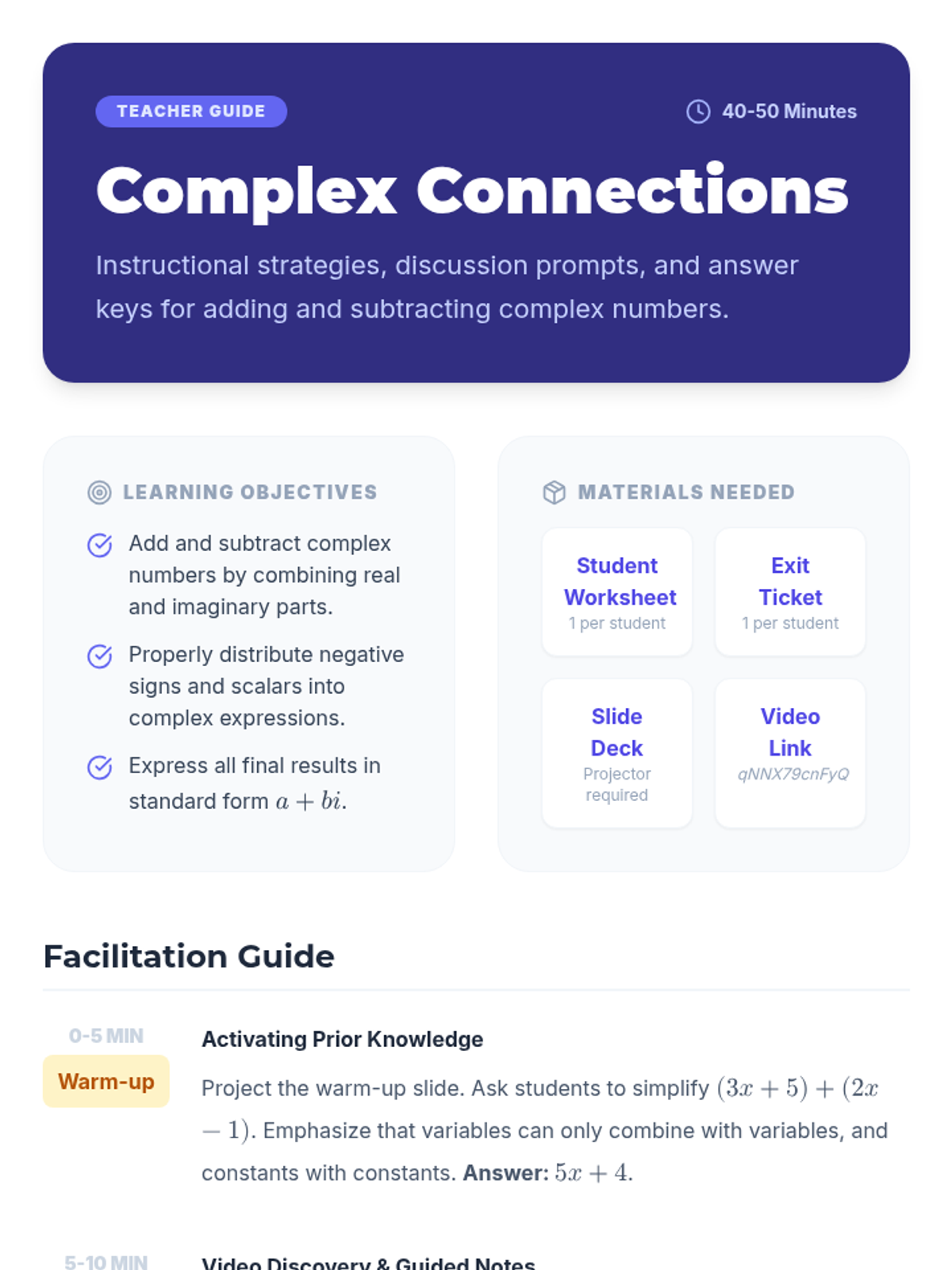 Complex Connections • Lesson • Lenny Learning
