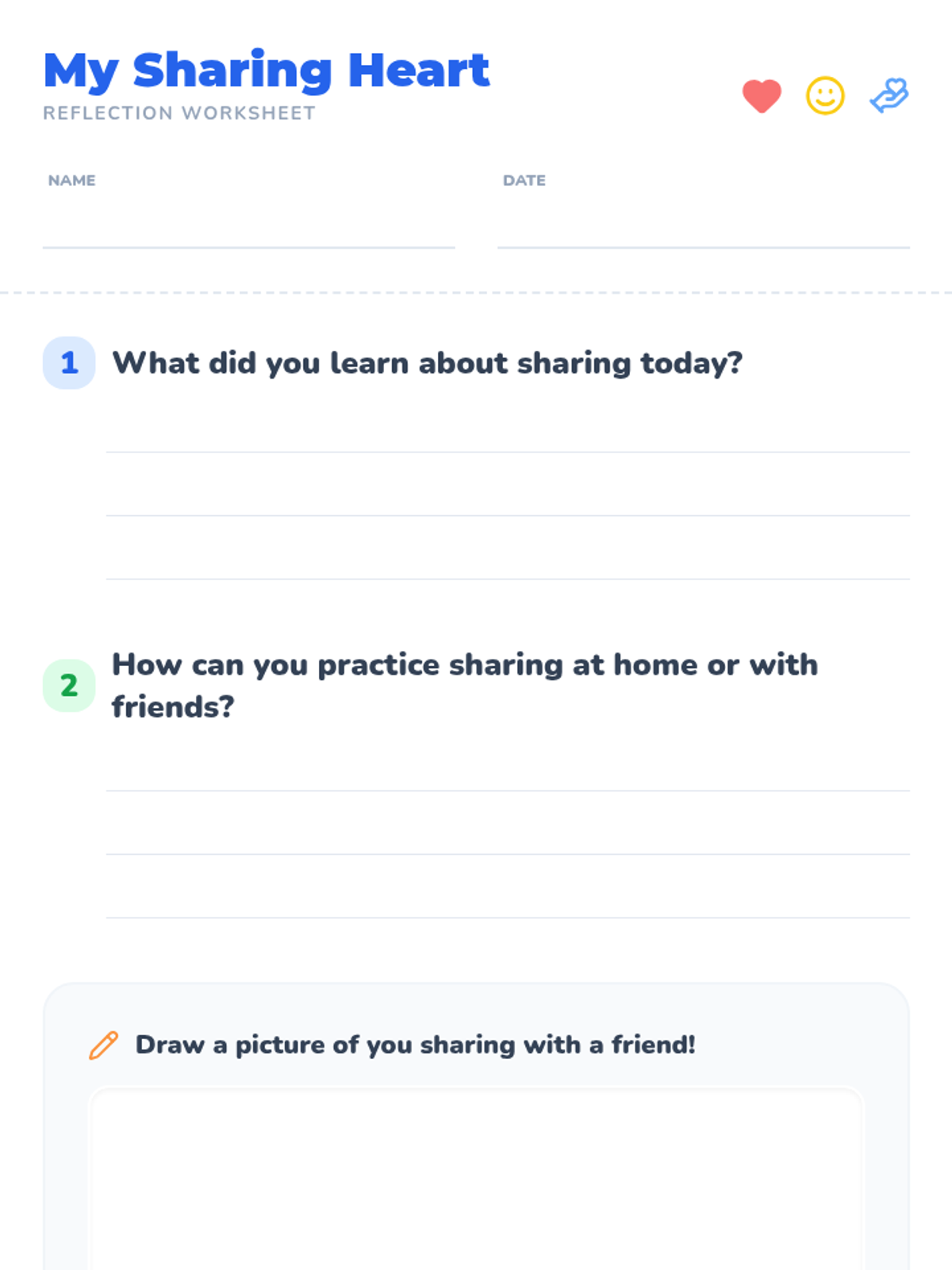 Share Relection Sharing is Caring • Lesson • Lenny Learning