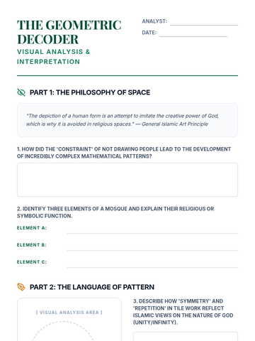 Free Math Decoder Worksheets Geometric Decoder Worksheet • Material • Lenny.com